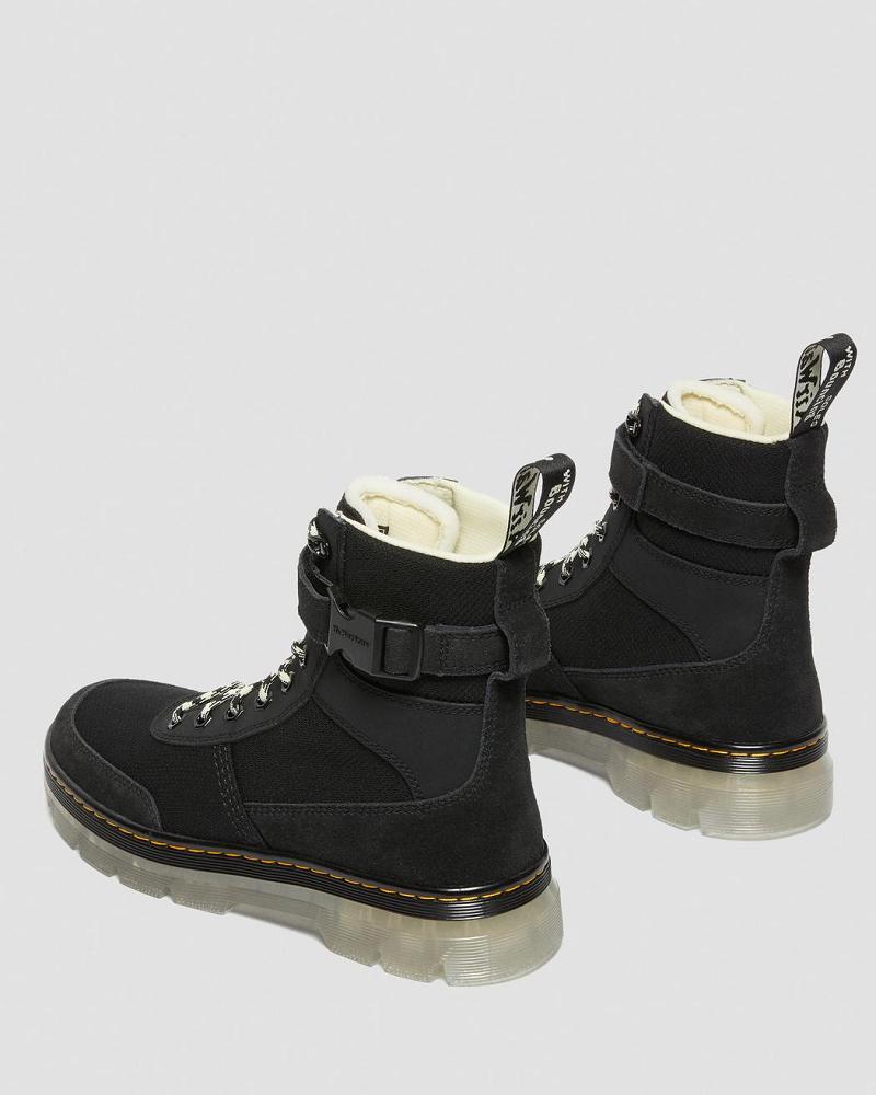 Black Men's Dr Martens Combs Tech Iced Ankle Boots | CA 439HAP